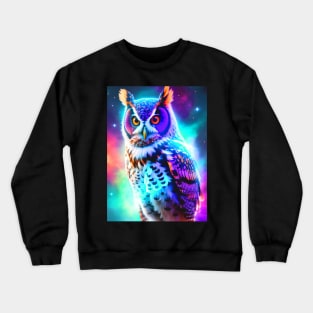 Nebula owl Crewneck Sweatshirt